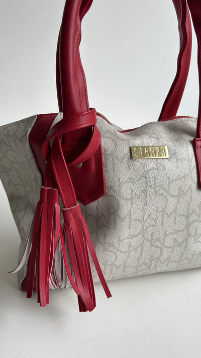 ⭐BOLSO ESTAMPADO CON CORTES FRONTALES
