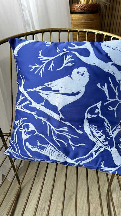 ⭐FORRO DE COJIN PAJAROS