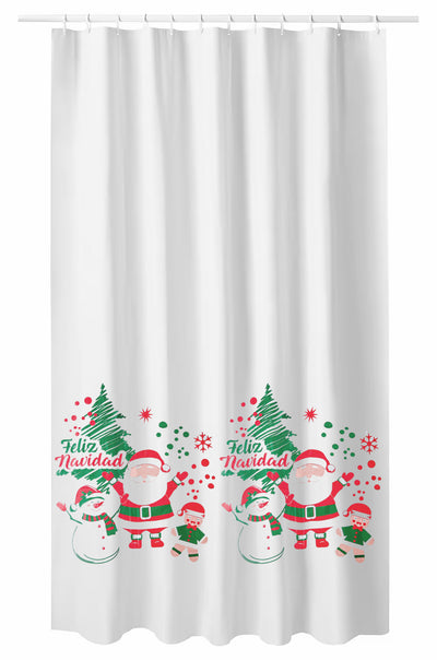 ⭐ CORTINA NAVIDAD MÁS 9 GANCHOS PLÁSTICOS