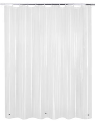 ⭐CORTINA PLASTICA TRANSPARENTE MAS 9 GANCHOS PLASTICOS