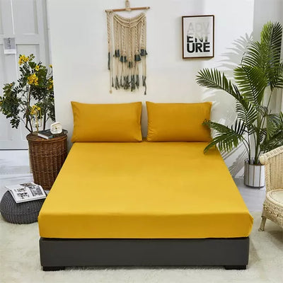 ⭐SEMI JUEGO DE SABANAS AMARILLO