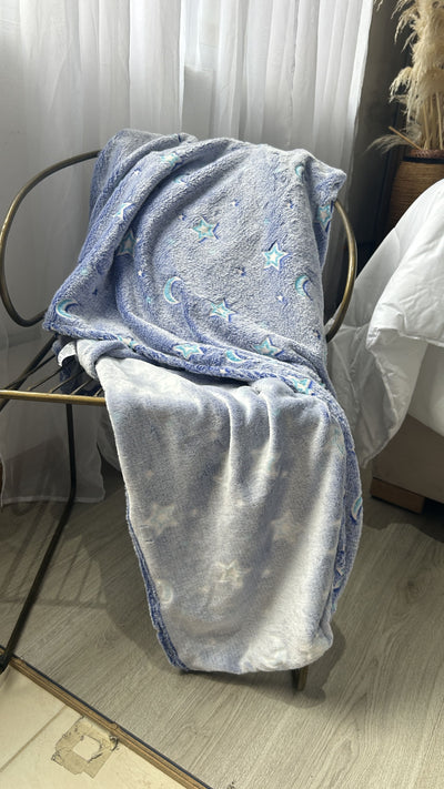 ⭐MK0626A COBIJA LUNAS Y ESTRELLAS