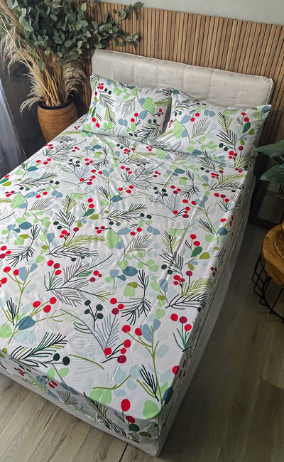 ⭐SEMIJUEGO DE SÁBANAS DOBLE HOJAS-NAVIDAD