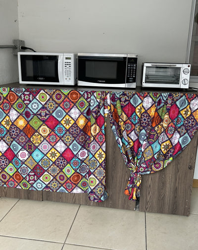 ⭐CORTINA CENEFA X2 ROMBOS