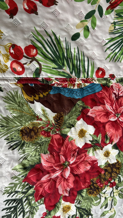 ⭐EDREDÓN MAS FUNDA SHAM CON PESPUNTE NAVIDAD