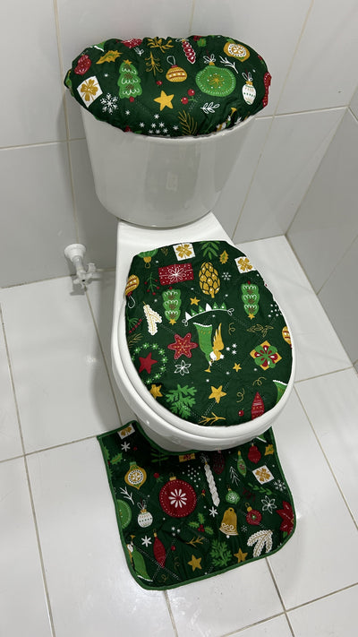 ⭐FORRO PARA BAÑO MAGICA TRAD (TAZA- TANQUE-TAPETE)