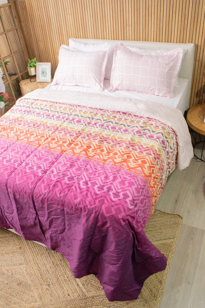 ⭐EDREDÓN PRIMAVERA (COMFORTER) + 2 FUNDAS